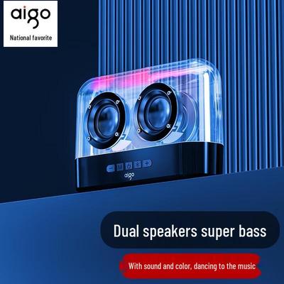 Портативная Bluetooth-колонка Aigo T96 со светодиодной подсветкой, штекер CN (адаптер в комплекте)