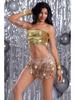 Sequined Tassel Latin Dance Skirt for Women – Stage and Bar Performance Costume Shorts
