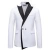 Men's Business Slim Fit Blazers Fashion Wedding Dress Suit Coat Male Singer Performance Dress Outerwear