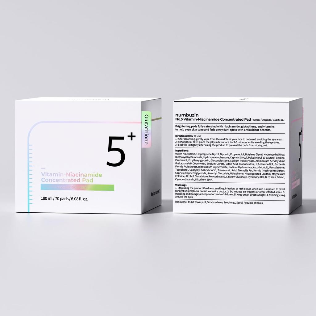 NUMBUZIN No.5+ Концентрированная подушечка с витаминами и ниацинамидом 70P