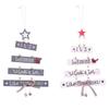 Environmental Friendly Wooden Christmas Pendant For Tree Decoration