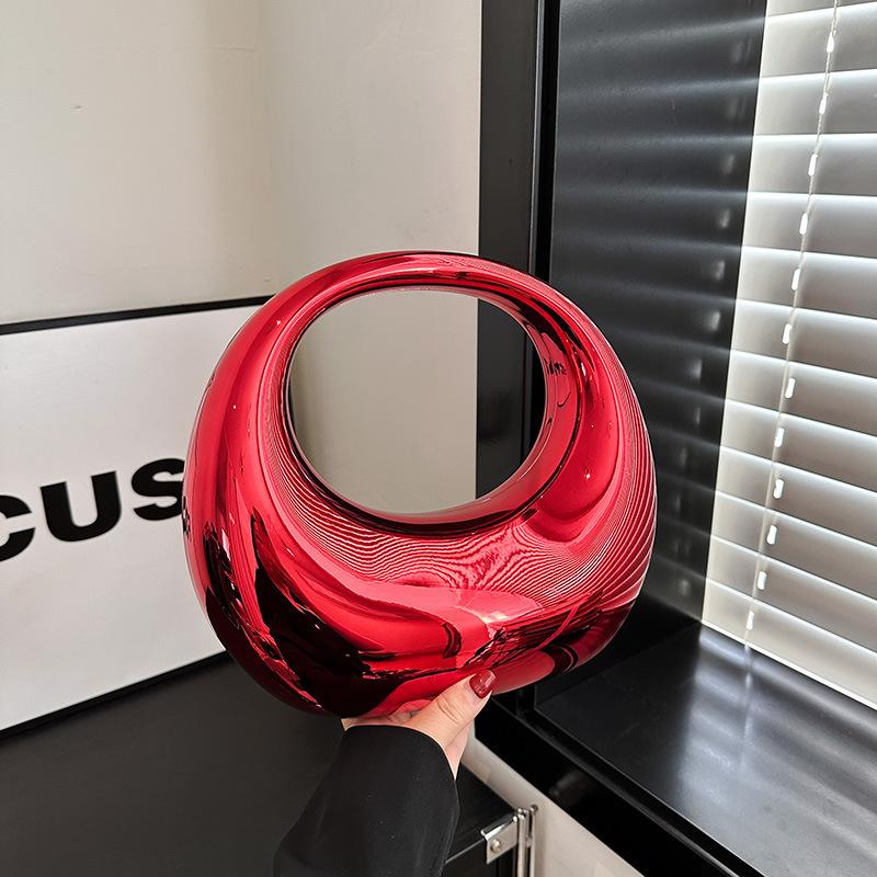 European And American Acrylic Metal Texture Bag, High-End Simple Celebrity Dinner Handbag