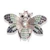 1Pc Alloy Gift Corsage Literary Wind Diamond Inlaid Exquisite Insect Brooch Safety Pin Colorful