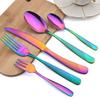 30pcs Tableware Set Stainless Steel Dinnerware Sets Knife Fork Spoon Flatware Western Cutlery Set Knife Fork Spoon Tea Spoon