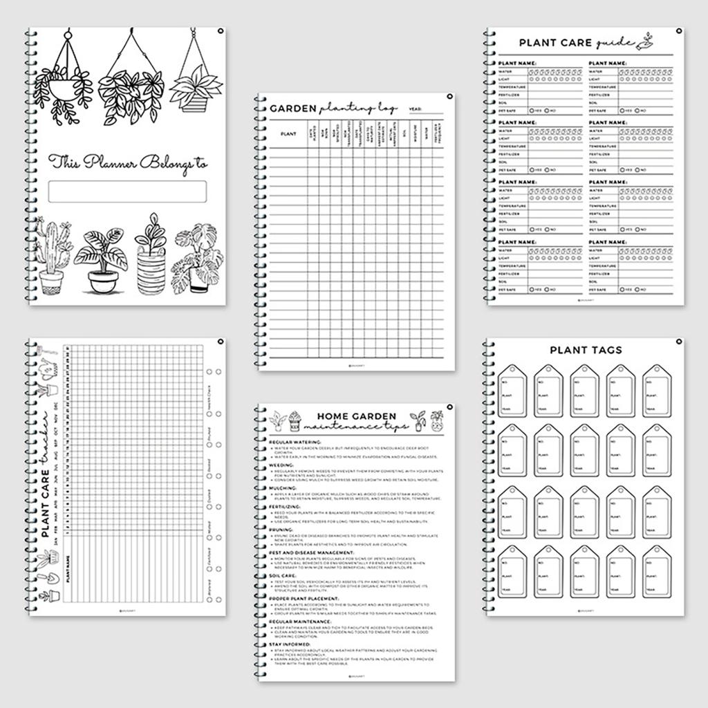 Планировщик садоводства Yousheng 1 шт./2 шт., журнал по уходу за комнатными растениями, журнал учета полива растений, чтобы отслеживать детали вашего домашнего растения