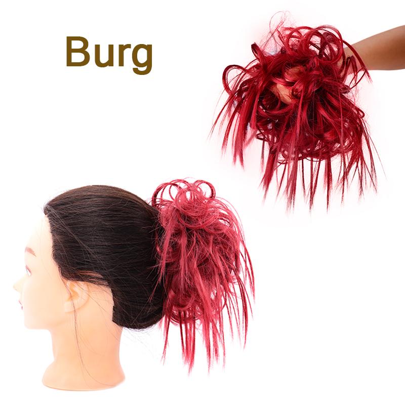 Шиньоны из синтетических волос, грязные резинки для волос, резинка для волос, пучок, прямая прическа, наращивание волос для женщин