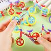 12 шт. DIY Мини-велосипед Сборная игрушка Пластиковая модель велосипеда Образовательная Симуляция Велосипед Сборка Игрушка Украшение Вечеринка