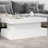 LED Coffee Table White 90 x 50 x 40 cm