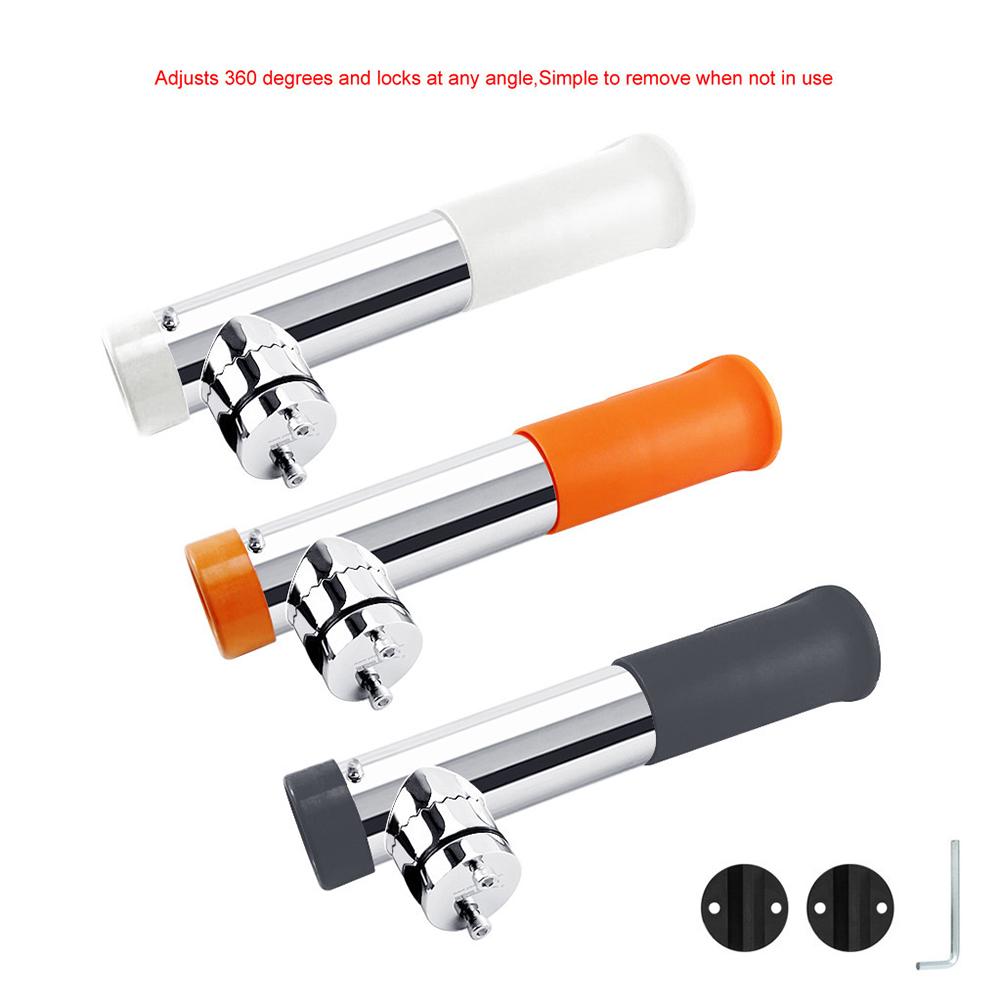 Adjustment Rotatable Fishing Rod Holder 316 Stainless Steel Mount Slotted Rod Support Tube Mount Bracket Accessories