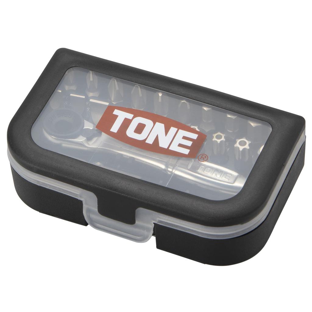 TONE Bit Ratchet Set BRS20 Bit Insert Black Contents 22 Items &6.35mm(1/4")