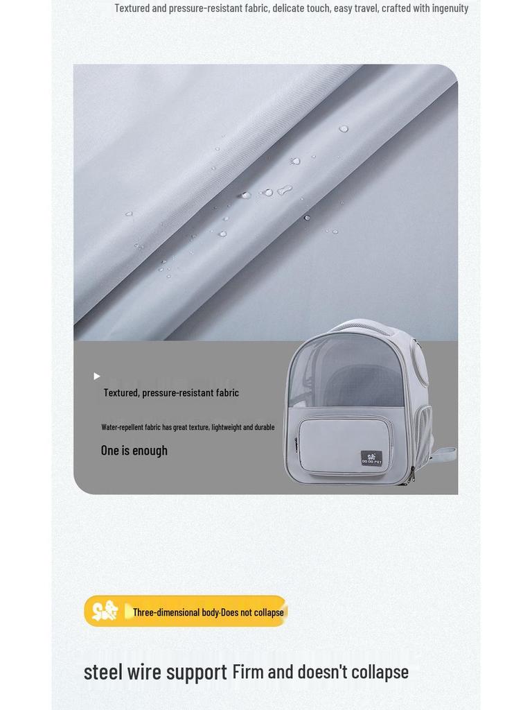 Расширяемый рюкзак для кошек и собак: Портативная, складная, вместительная переноска для питомцев