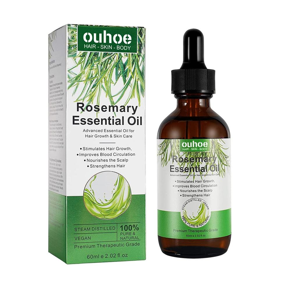 60ml Rosemary Hair Growth Essential Oil Anti Break Repair Damaged Toughness Smooth Soft Nourishing Beauty Health Elasticity Care