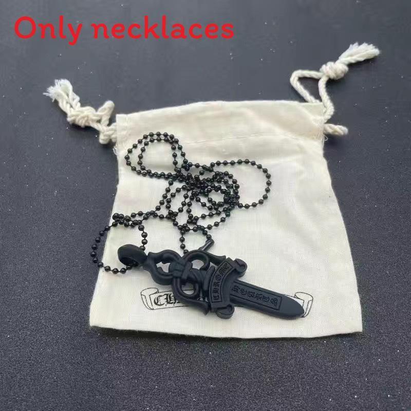 Силиконовое ожерелье с готическим мечом-крестом, разноцветное, для модной повседневной носки