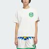 adidas Баскетбольный герб Originals Свободный крой Круглый вырез Спортивная футболка с коротким рукавом Унисекс Топы KD3615