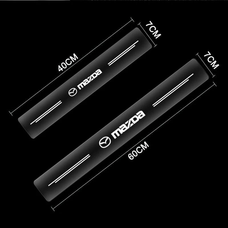 2026 4pcs Car Door Sill Transparent Protector Stickers For Mazda 6 3 CX5 5 2 323 CX7 Demio Atenza Axela MX30 CX30 CX3 CX9 MX5 RX8 RX7