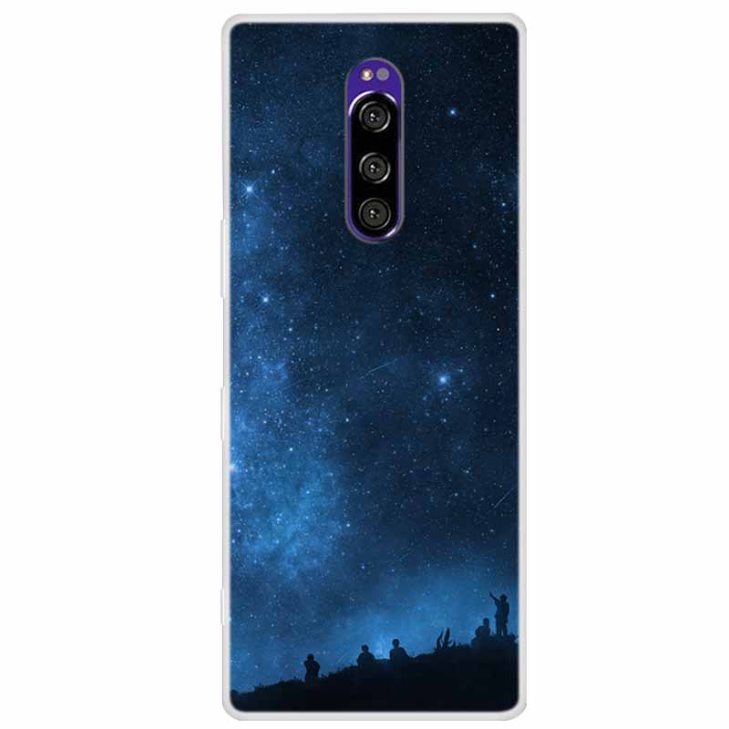 Чехол для Sony Xperia 1 Роскошные Животные Прозрачная Крышка для Sony Xperia1 XZ4 SO-03L SOV40 J8110 J9150 J8170 Корпуса Чехлы для Телефона