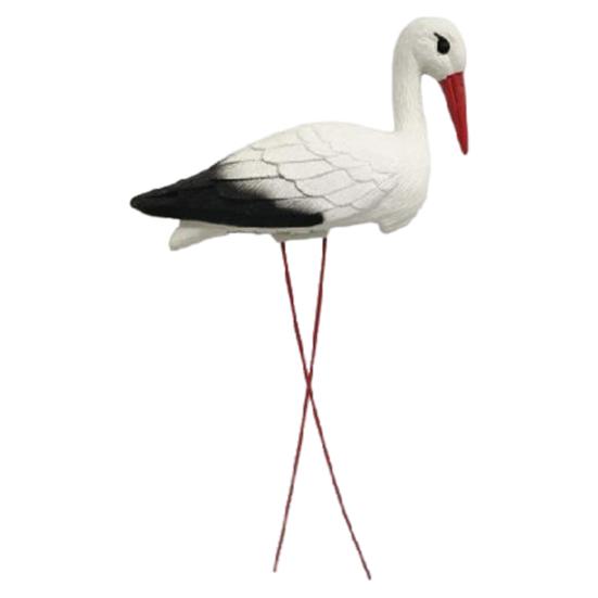 Simulated Animal Decoration Outdoor Garden Lifelike White Animal Resin Sculpture Weather-Resistant Lawn Ornament