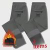 Men's Thick Velvet-Lined Casual Winter Trousers - Loose Fit, Stretch, Warm Sports Straight Pants