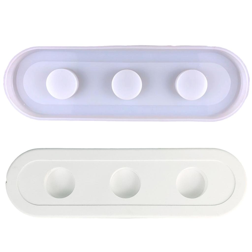 Нестандартная силиконовая форма для подсвечника с 1/3 отверстиями, формы для подставок под свечи, универсальные формы для изготовления подсвечников, свадебный декор для дома