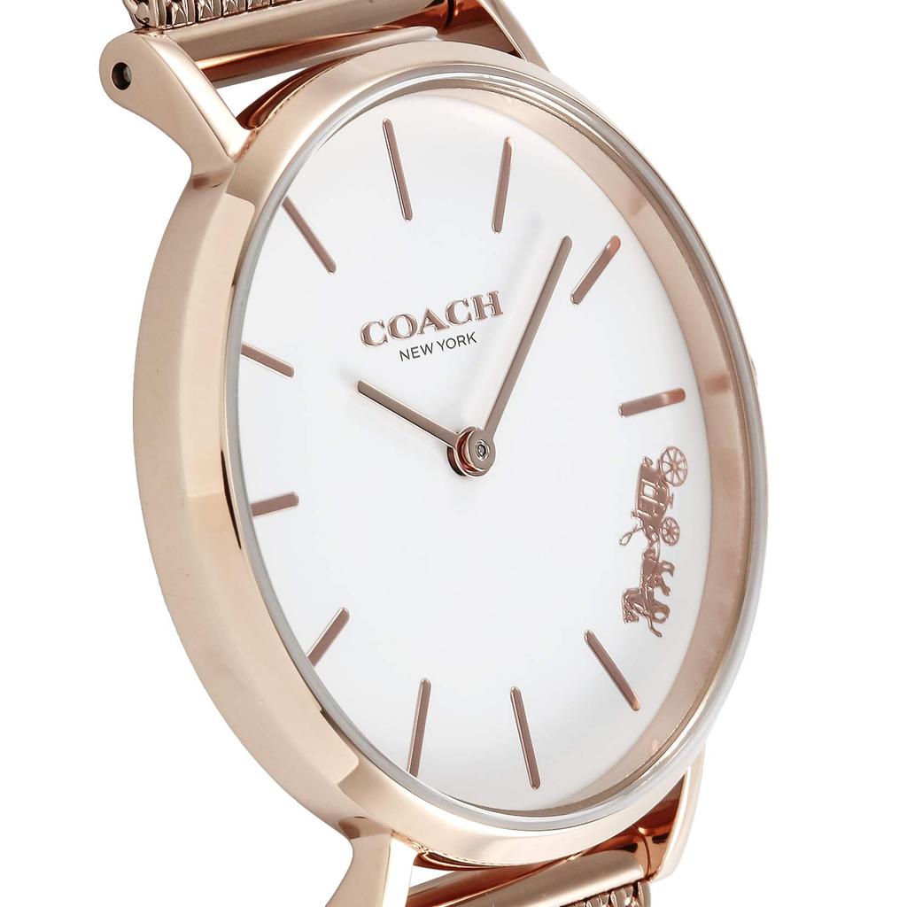 PERRY White Dial Stainless Steel Quartz 32MM Watch 14503425 Rose Gold [Coach] Women's [Item]