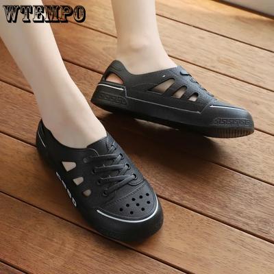 Женские повседневные рабочие туфли на плоской подошве с толстым каблуком, нескользящие, с дышащими вставками, весна-лето, большие размеры, однотонные, одинарные туфли