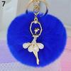 Модный меховой шар с помпоном, подвеска в виде автомобиля, брелок для сумочки, милый брелок для сумочки