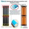 Корпус Power Bank DIY для 4 батарей 21700, двойной USB 22.5W PD/QC Быстрая зарядка, коробка для хранения батарей 21700 для iPhone Xiaomi