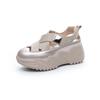 2024 Women's Summer Dad Shoes: Stylish Hollow Sandals with Thick Soles, Fashionable, Casual, and Breathable.