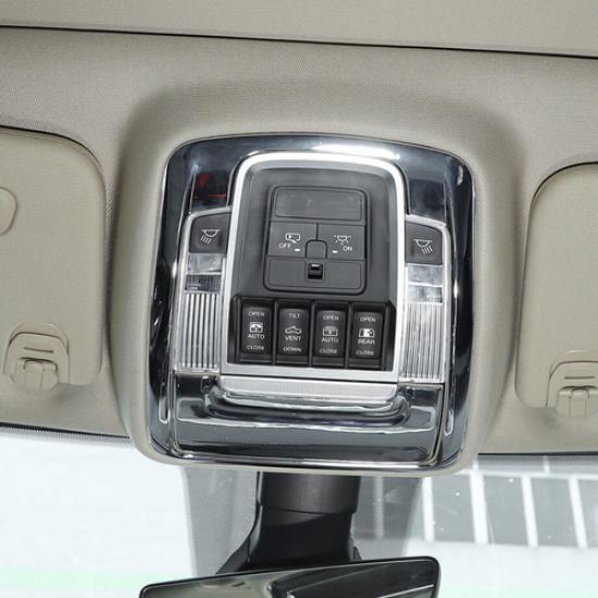 For -2024 Dodge Ram 3500/2500/1500 Chrome Roof Reading Lamp Light Cover Trim