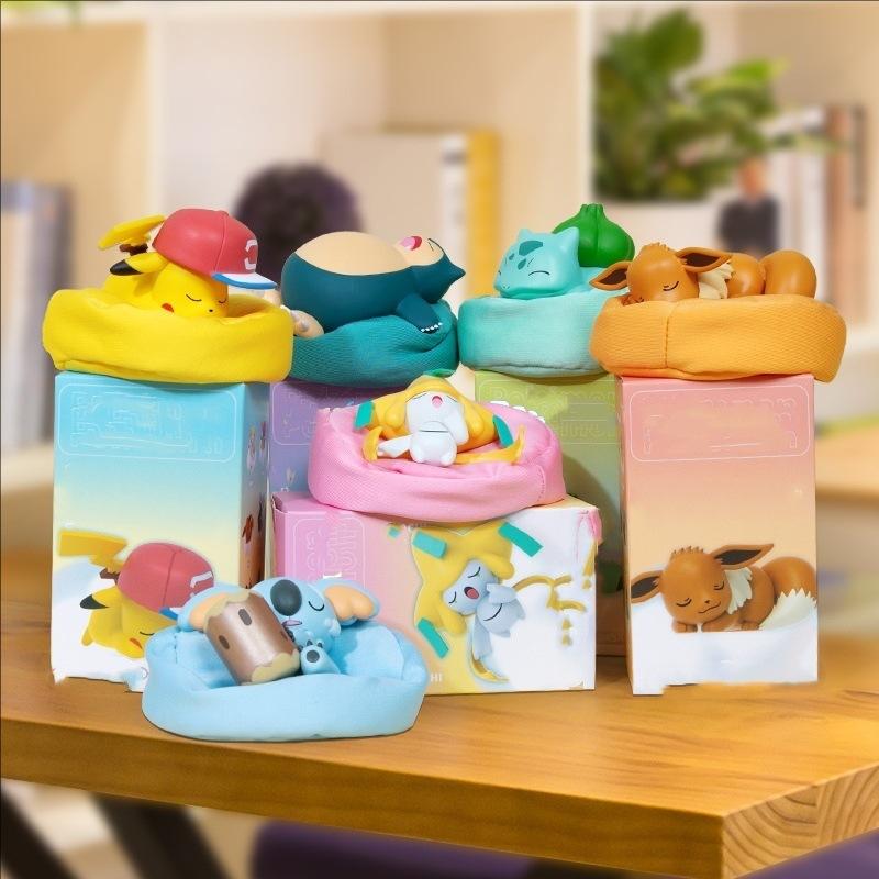 New Dreamy Pok Mon Pok Mon Blind Box Pikachu Kirby Beast Hand Office Cute Desktop Decoration Small Ornament Doll Gift