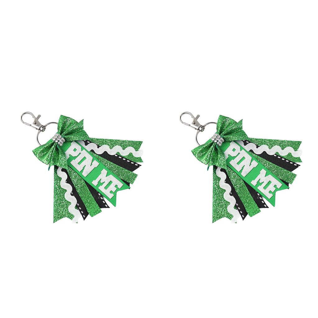 2 шт. Брелок Pin Me Cheer Спорт Блеск Красивый Командный Брелок с Бантиками Украшение для Сумки