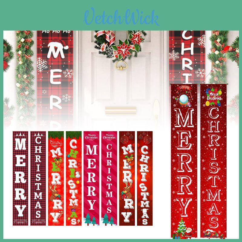 Charming Nutcracker Christmas Decoration Hanging Door Banner Soldier Character Porch Sign