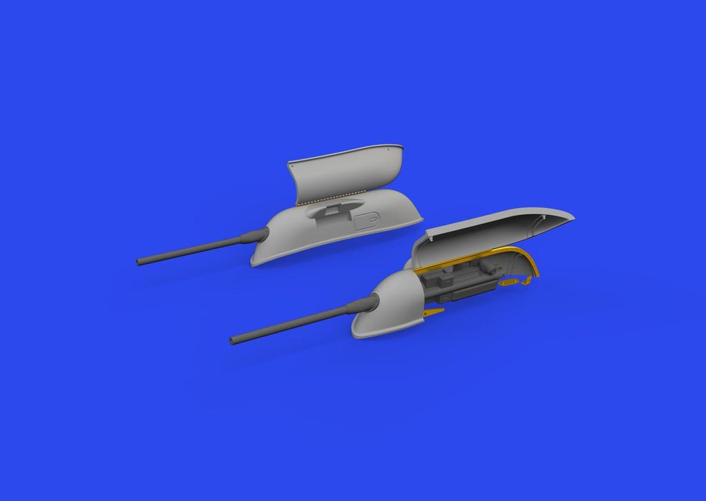 Eduard 1/72 Scale Brassin Bf109F/G/K 20mm Machine Gun Gondola (for Eduard) Plastic Model Parts EDU672326