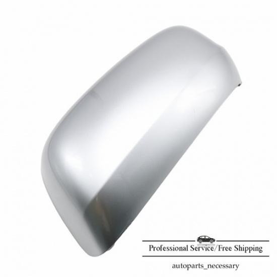 Подходит для Honda Fit/Jazz 2009-2013 Левая сторона водителя Крышка накладка зеркала заднего вида Серебристый