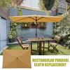 Waterproof Patio Umbrella UV Protection Sunshade Sun Shade Replacement Canopy  Garden