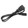 Кабель питания IEC320 C14 Male to IEC320 C7 Female длиной 1 м, 2,5 А - 10 А, удлинительный кабель, адаптер C14 - C7