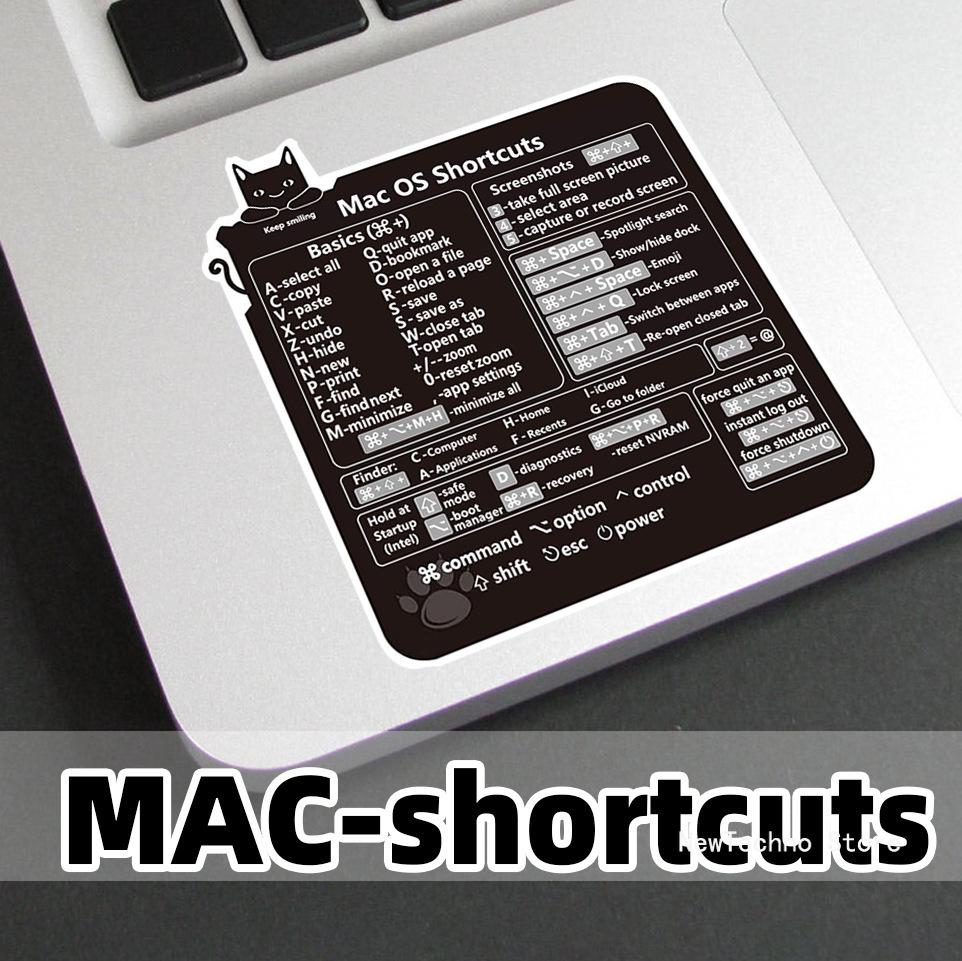 Наклейки со значками горячих клавиш для Word Excel Windows/MAC/OS Графика букв Защитная наклейка для ноутбука