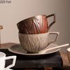 Винтажная керамическая кружка, креативная чашка для кофе латте капучино, кофейная чашка для послеобеденного чая, набор тарелок для офиса и дома, набор для напитков, праздничный подарок