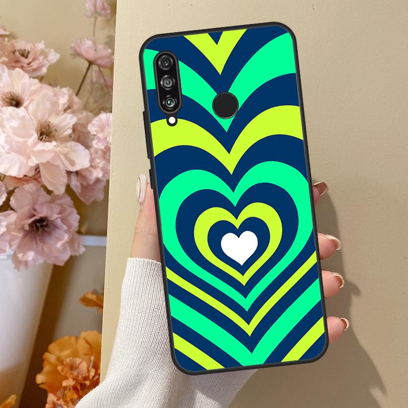Latte Love Тоннель Коричневое Сердце Для Huawei Nova Y70 Y91 Y61 Y73 Y72 Y90 Y60 12s 12i 11i 8i 9 10 SE P40 Lite P30 P60 Pro Чехол