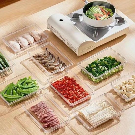 Коробка для хранения продуктов, штабелируемая морозильная камера, органайзер для холодильника с крышкой, противоморозные многоразовые контейнеры для еды, для недельного хранения трав