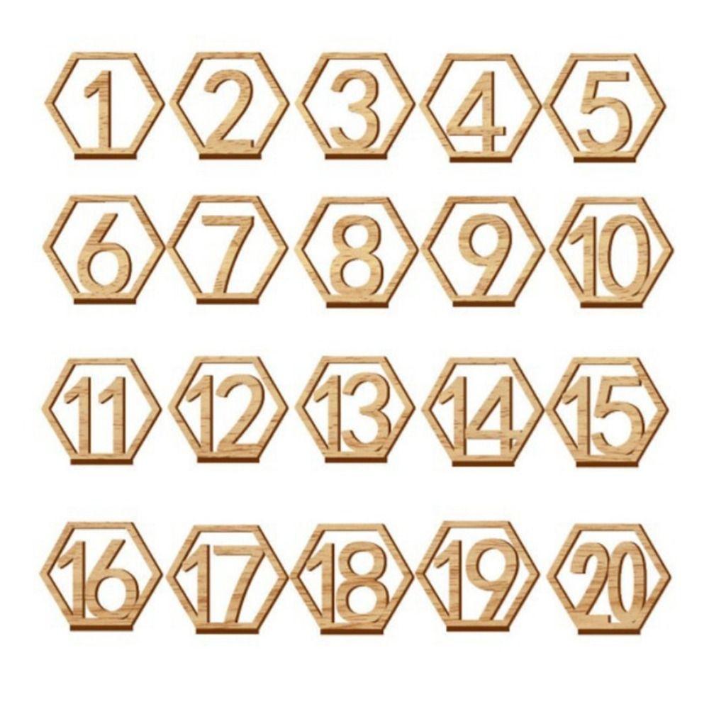Engagement Birthday Wooden Seat Number Table Number Plate Digital Seat Signs Table Number Signs