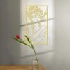 Golden Woman Metal Wall Décor Elegant Geometric Wall Art, Stylish Metal Signs, Ideal for Unique Metal Art Wall Decorations