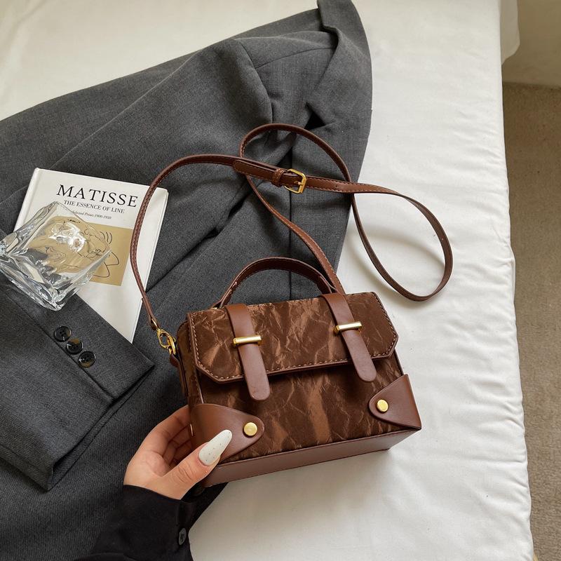 Новая нишевая модная сумка высокой стоимости женская трендовая маленькая квадратная сумка простая модная сумочка