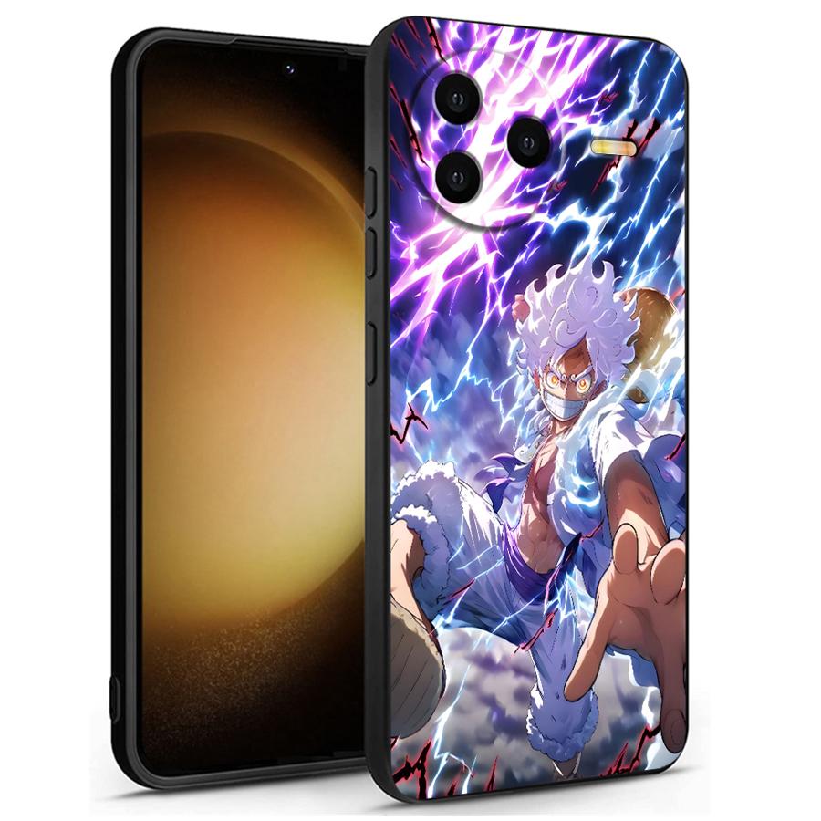 Чехол для Xiaomi Redmi 13C 9 K40 K80 Pro A3 A1 A2 Plus 14C 10 12C A5 A4 Черный Мягкий Чехол для Телефона One Piece Крутой Луффи