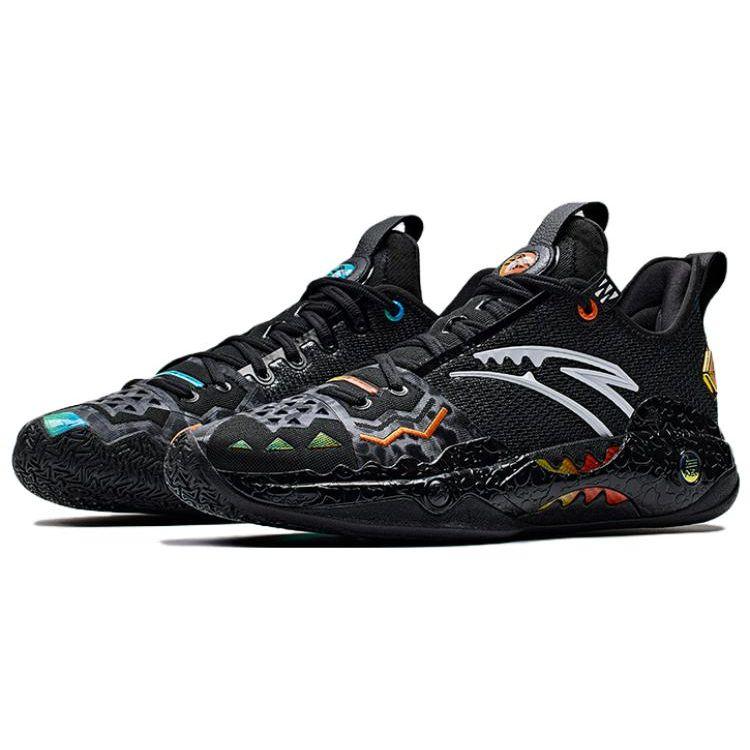 Kyrie Irving X Anta Shock Wave 5 Pro Heterochromia Men Sneakers Black 112411111-1