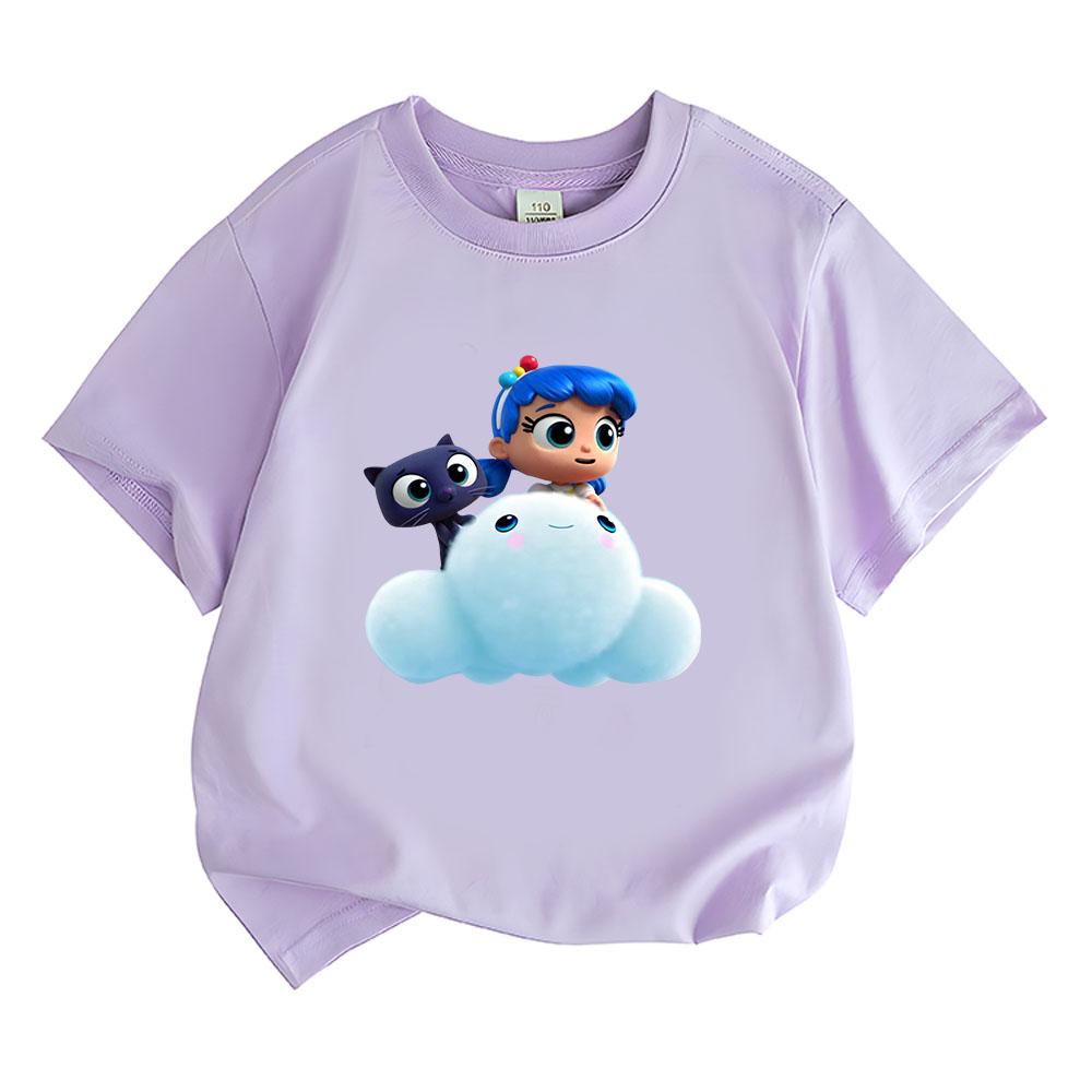 100% Cotton True and The Rainbow Kingdom Children's T-shirt Cute Cartoon Anime Tees Print Kids Tops O-neck Comic Toddler Summer clothes Funny T-shirt