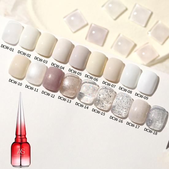 15 мл лак для ногтей красивый гладкий мини практичный популярный цвет бежевый клей для девочки