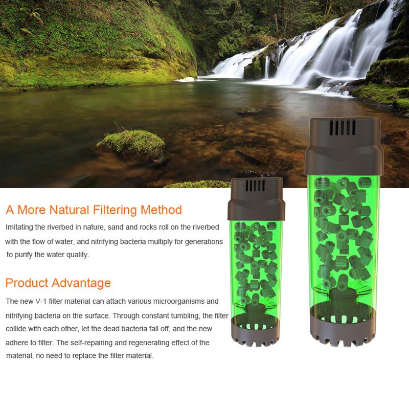 Aquarium Filter Fluidized Bed Air Oxygen Pump Maker Fish Tank Nitrifying Bacteria Decoration Device Air Bubble Stone Accessories