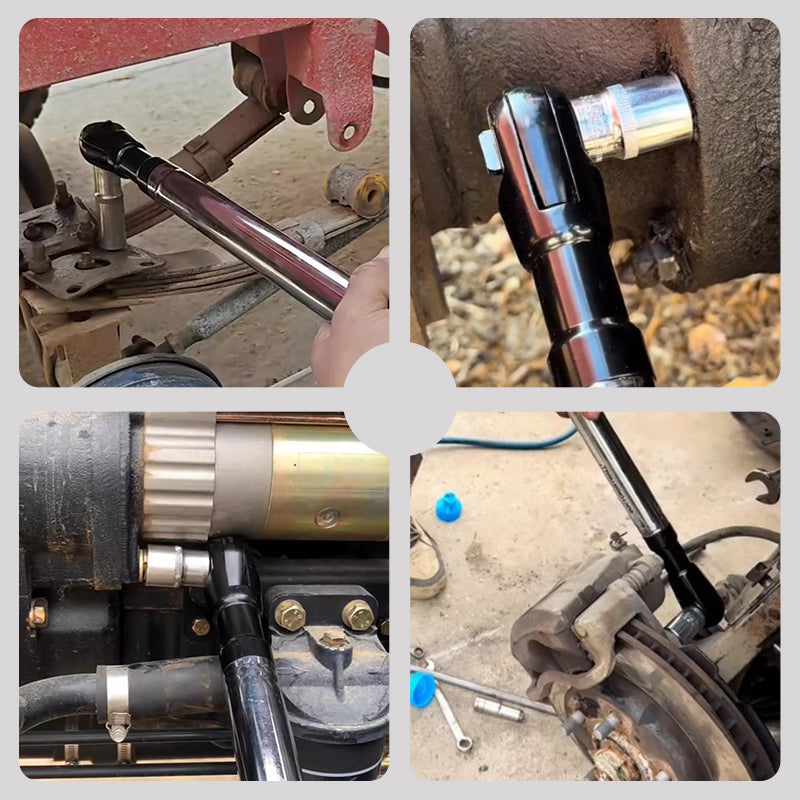 Двухрежимный выдвижной трещоточный ключ 50 Нм электрический/100 Нм ручной крутящий момент Привод 3/8" Трещотка для автомобильного ремонта Ежедневное обслуживание