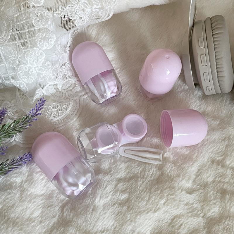 1 шт. Контейнер для контактных линз конфетного цвета, однотонный портативный футляр для контактных линз с пинцетом и присоской, набор для дорожного набора, держатель